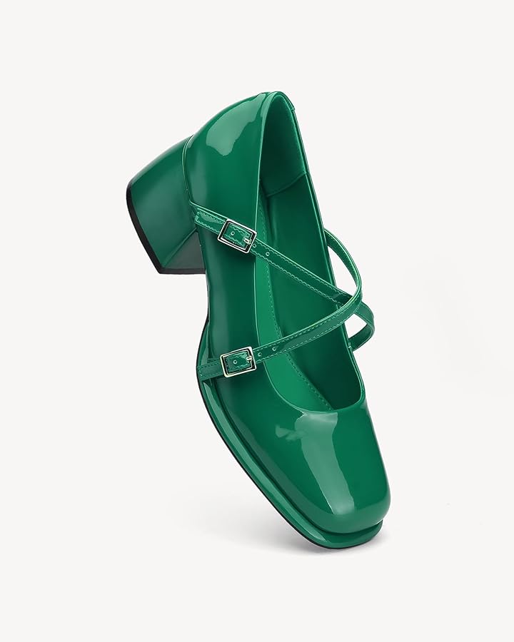 mary Amazon.com: Mary Jane Shoes Women Square Toe High Heel